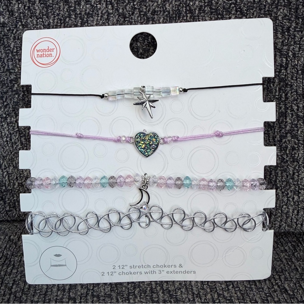 Wonder Nation 4 piece choker set